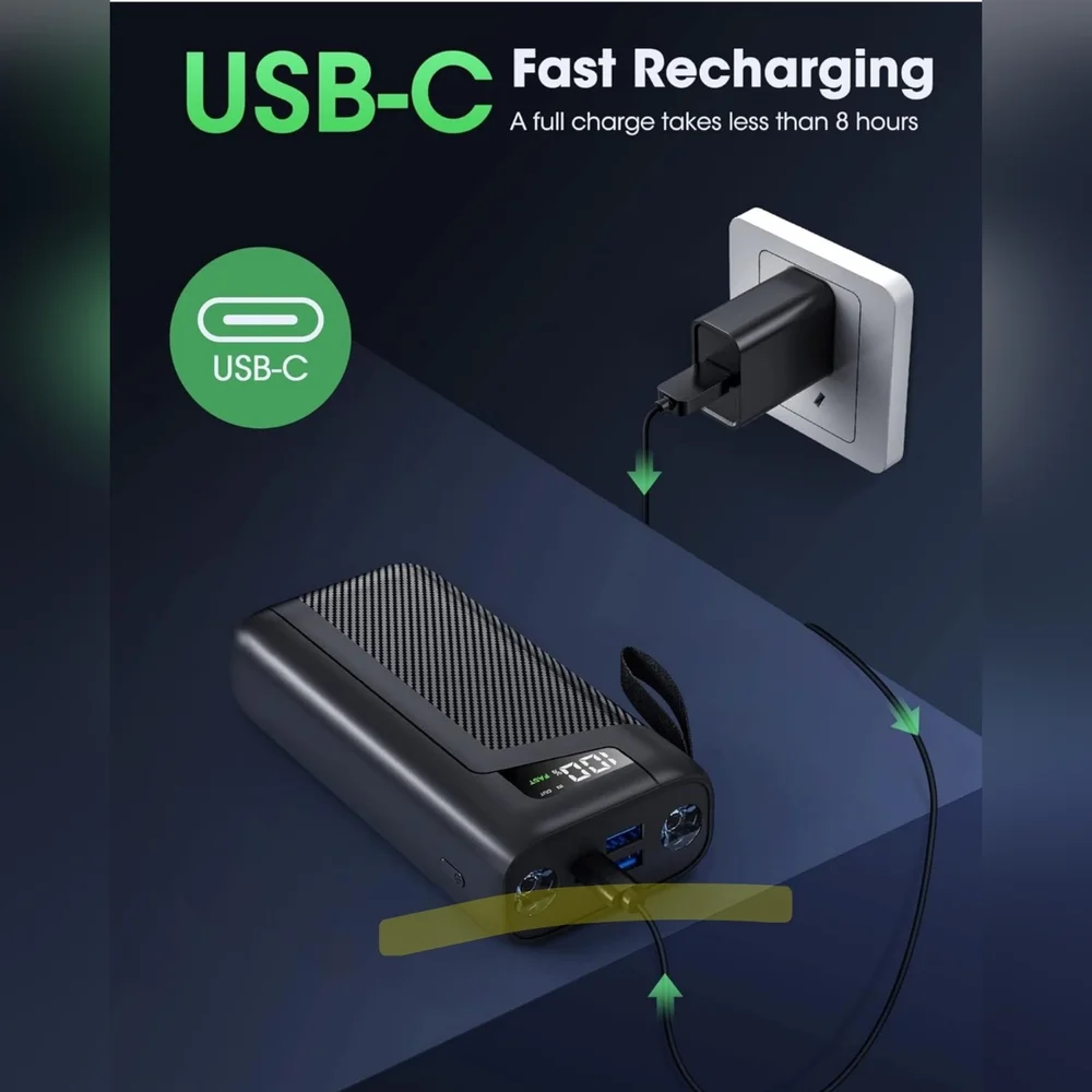 Portable Charger 32000 mAh - USB C Fast Charging Power Bank PD 4.0 & QC 4.0